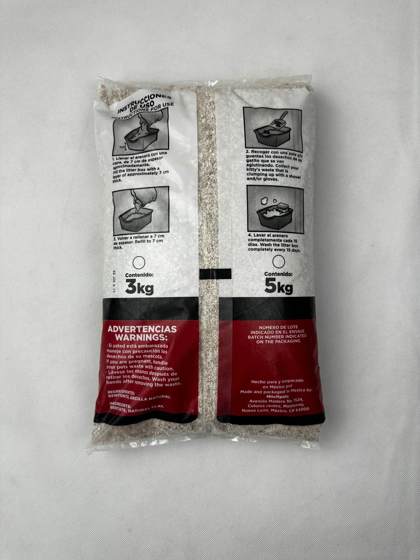 Arena miloftcat básica bulto 3kg