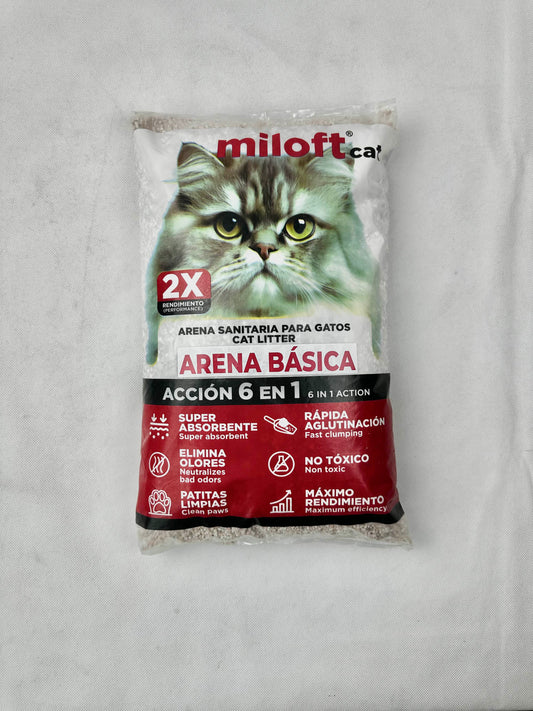 Arena miloftcat básica bulto 3kg